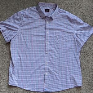 Untuckit Men’s Short Sleeve Button Down Shirt XXL